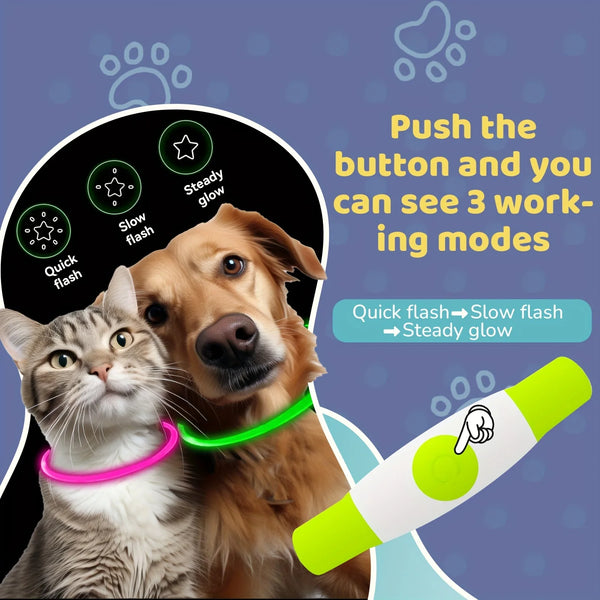 GlowSafe LED Dog Collar